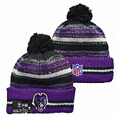Baltimore Ravens Team Logo Knit Hat YD (13),baseball caps,new era cap wholesale,wholesale hats